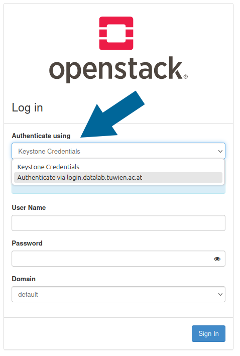 A screenshot showing the dropdown to use.